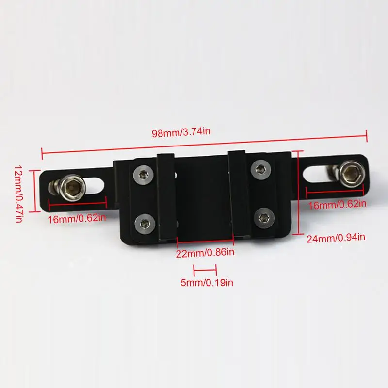 bicycle Adjustable Width Taillight Mount Holder Cycling Tail Light Rack Mount Aluminum Alloy Mount Bracket for bike Enthusiasts