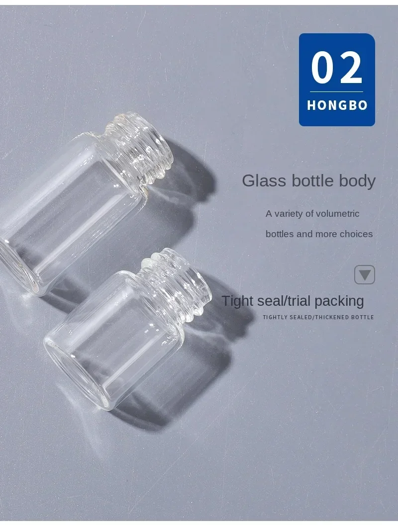 50pcs/ pack Rose Gold 1ml 2ml 3ml 5ml Dropper Bottle Refill Sample Empty Essential Oil Bottles Glass Vials Dropper Refillable