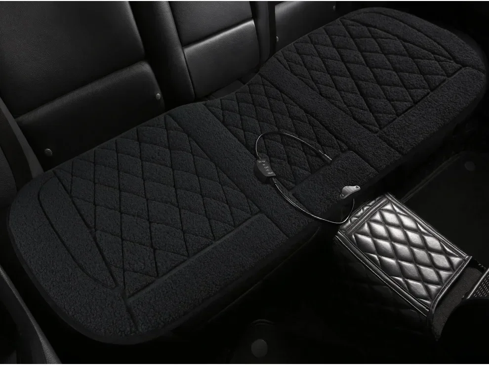Heated Winter Car Seat Cushion - 12V Auto Rear Seat Warmer