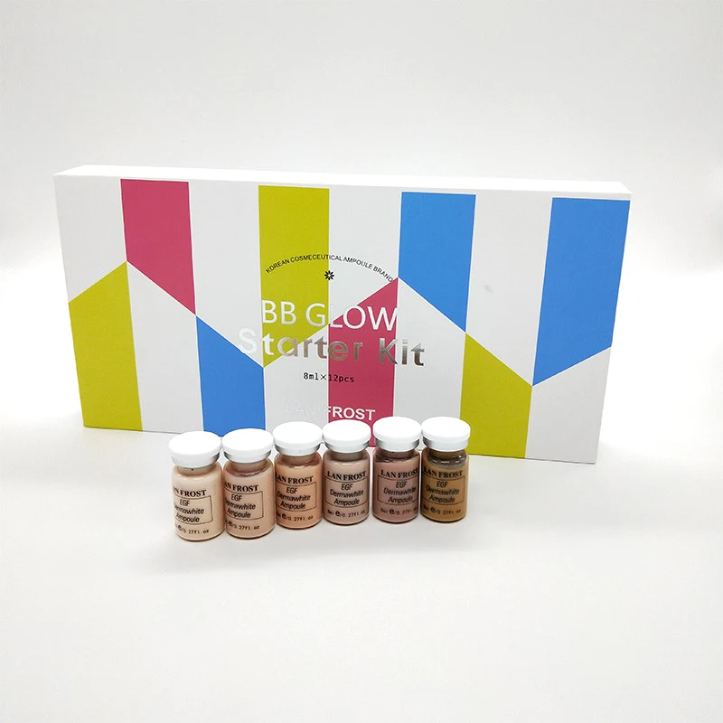 8ml Korea BB Cream Glow Facial Skin Care Makeup Set Niacinamide Peptide Extract Ampoule Foundation Ladies Essential Cosmetics 6