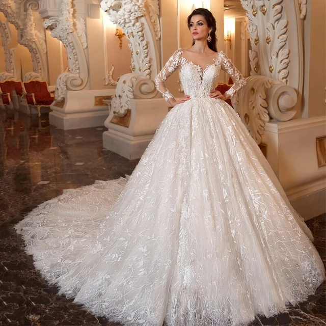 Custom Made Crystal Ball Gown Sparkly Wedding Dress With Square Neckline,  Lace Appliques, Beads, And Laces Up Back Sweep Train Bridal Goggles From  Newdeve, $379.4 | DHgate.Com