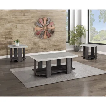 Gray 3-Piece Table Set 1