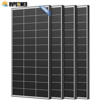 Panneau solaire bifacial RVPOZWER 200W/400W/800W, cellules mono N-Type 18BB, haute efficacité, énergie photovoltaïque pour toit de maison, hors réseau, extérieur 1