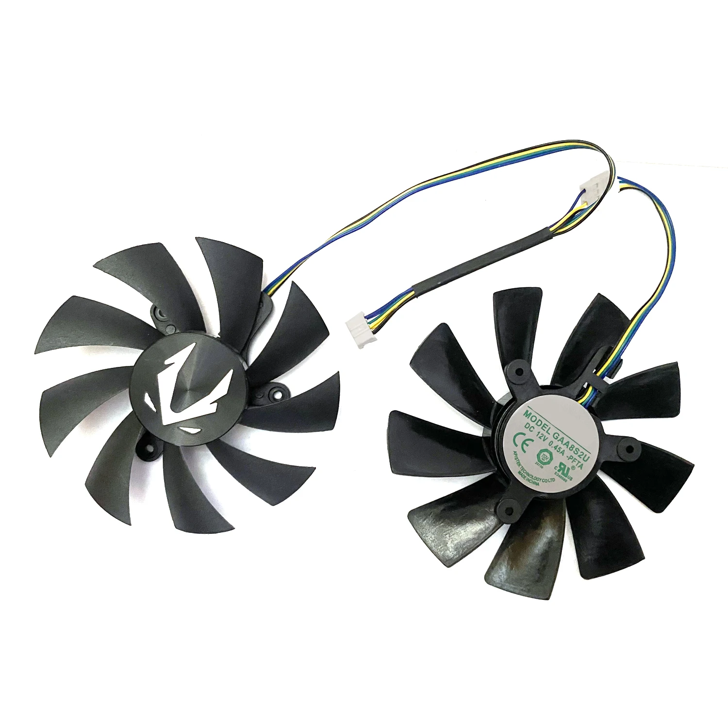Ventilador Gpu para Zotac Rtx2070 Refrigeração Mini Ventilador de Placa de Vídeo Novo Gaa8s2u Ga92s2h 12v 0.45a 4pin Geforce Rtx2070 Rtx 2070 oc 87 mm 100 mm - Imagem 4