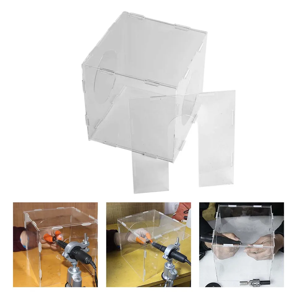 PATIKIL 6 Pulgadas Interior Diámetro Pantalla Difusor, 2uds Polvo Prueba Polvo Protección Cubierta Acrílico Tablero Para Barril Lámpara Sombra