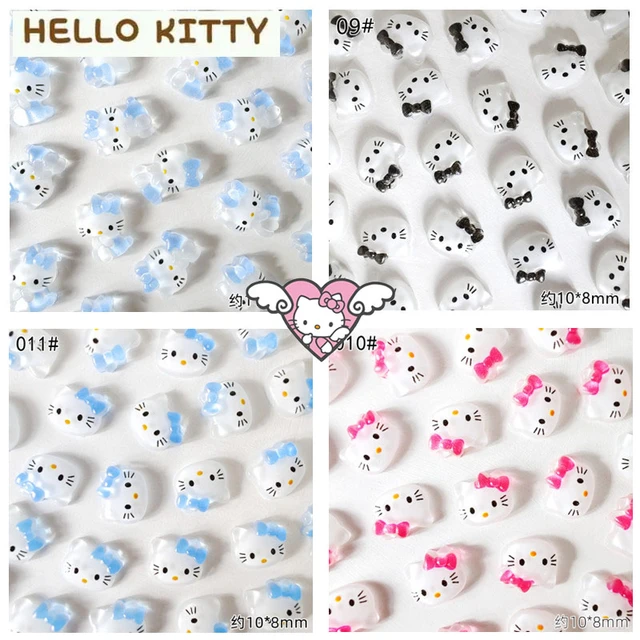 50Pcs/set Hello Kitty Cute Nail Design for Acrylic Nails Cartoon