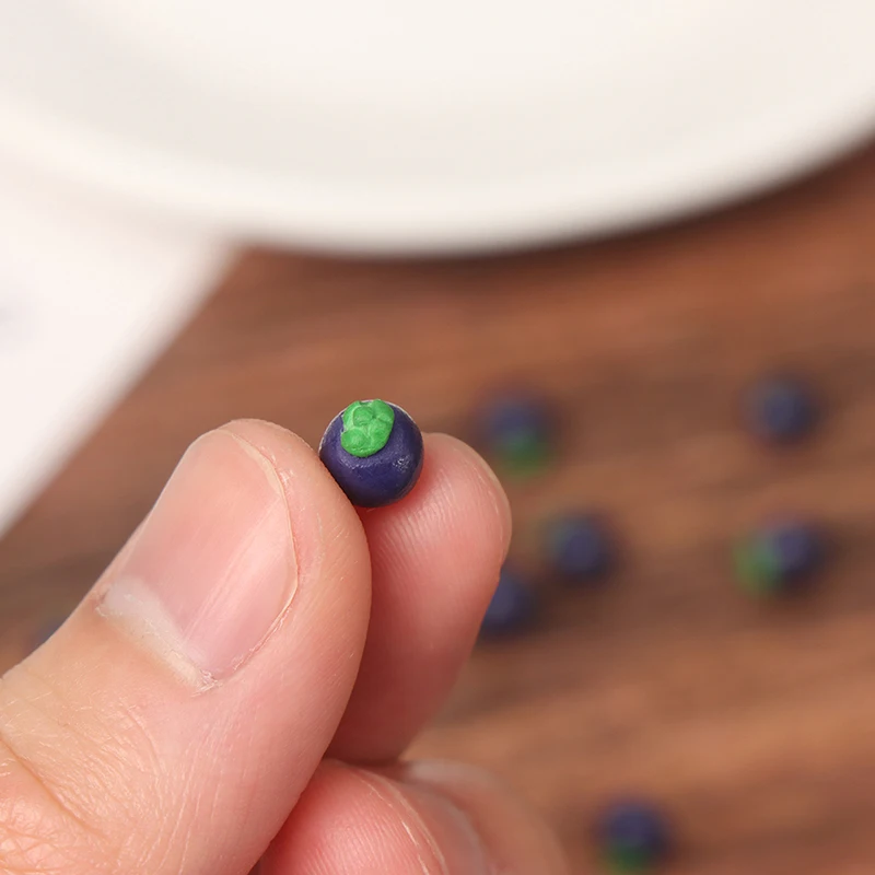 

10Pcs 1/12 Dollhouse Miniature Mangosteen Simulation Food Vegetables Model Toys