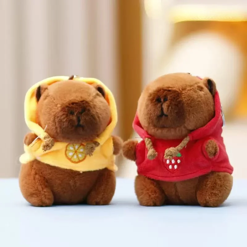 Adorable Winged Capybara Plush Hoodie Doll - Small Sized Stuffed Animal Toy