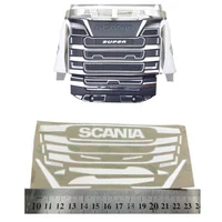 Metal Paste Model Intake Hood Stickers for 1/14 Tamiya Truck Tractor Scania 56368 770s DIY RC Cars Upgrade Decoration Parts 1