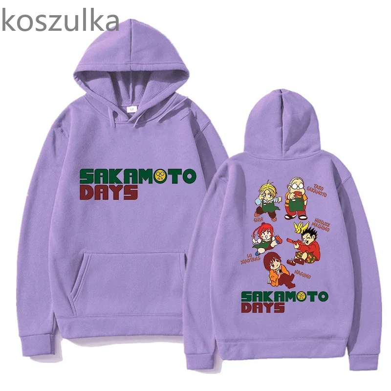 SAKAMOTO DAYS 2025 Hoodies Aesthetic New Anime Print Sweatshirts Unisex Autumn Winter Hip Hop Tops Mens Gothic Harajuku Clothes 3