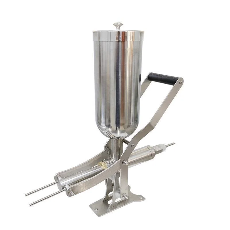 Churro Donut Filler Machine, 4.5L Manual Churro Filler, Stainless Steel Spanish Doughnut Filler, Fruit Donut Churros Jelly Cream