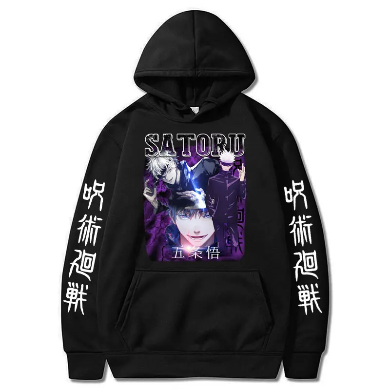 

Japan Anime Jujutsu Kaisen Hoodie Gojo Satoru Harajuku Sweatshirt Oversized Men Women Casual Winter Hoodies Cosplay Streetwear