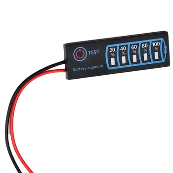 Indicatore di Livello della Batteria, Tester per Batterie al Litio Ternarie Serie 3, Batterie al Litio Ferro Fosfato, Batterie al Piombo-Acido, Display di Capacità