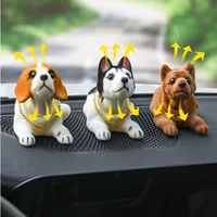 Car Ornaments Doll Husky Beagle St Bernard Shepherd Shake Head Dog Duck Decoration Auto Interior Accessories Cute Creative Gifts 5