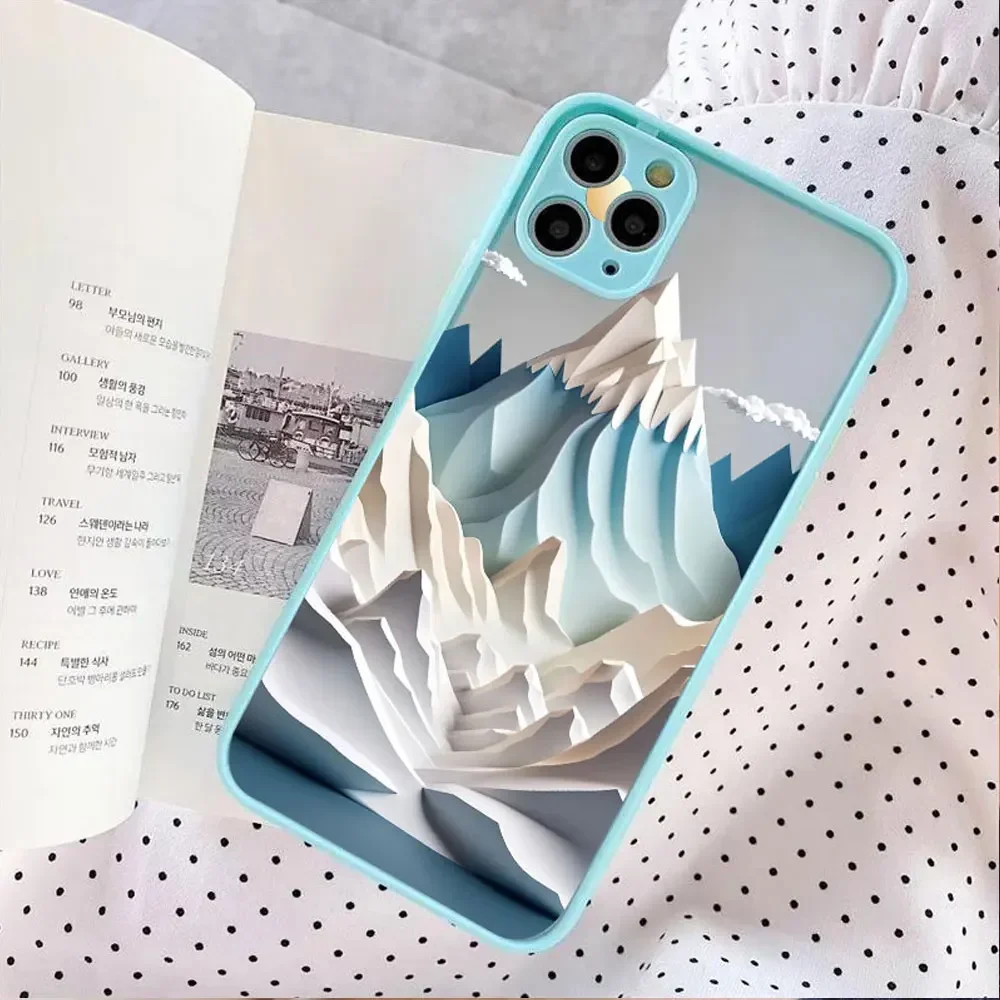 Snow Mountain Sunset Shockproof Phone Case - Hard Protective Cover