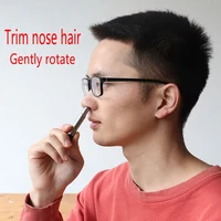 New Stainless Steel Manual Nose Trimmer for Shaving Nose Ear Hair Trimmer Shaver Face Care for Men Washable Device 2