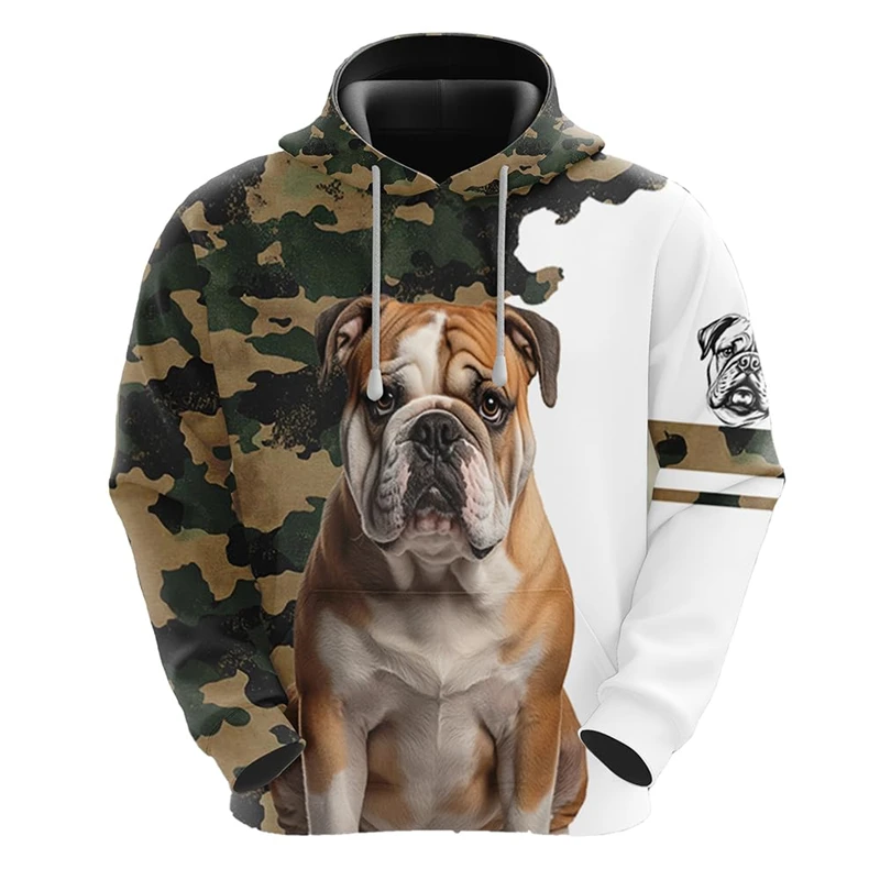 thumbnail image 1 of Sudadera con capucha con estampado 3D de perro de camuflaje para hombre, ropa de calle informal para hombre, chándal con estampado de perros y mascotas, jersey de camuflaje de Schnauzer y pastor alemá, 1 of 5
