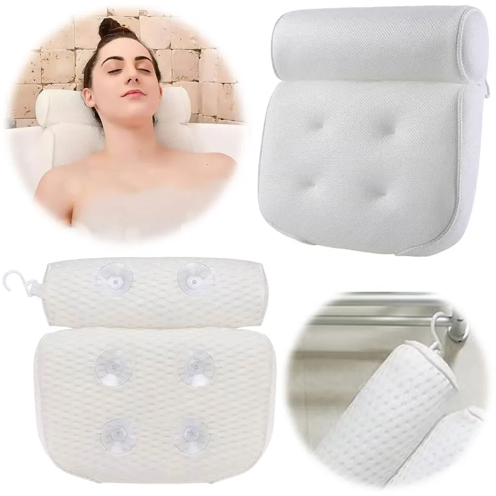 Bath Pillow For Women Bathtub Pillow Supports Head Back Neck