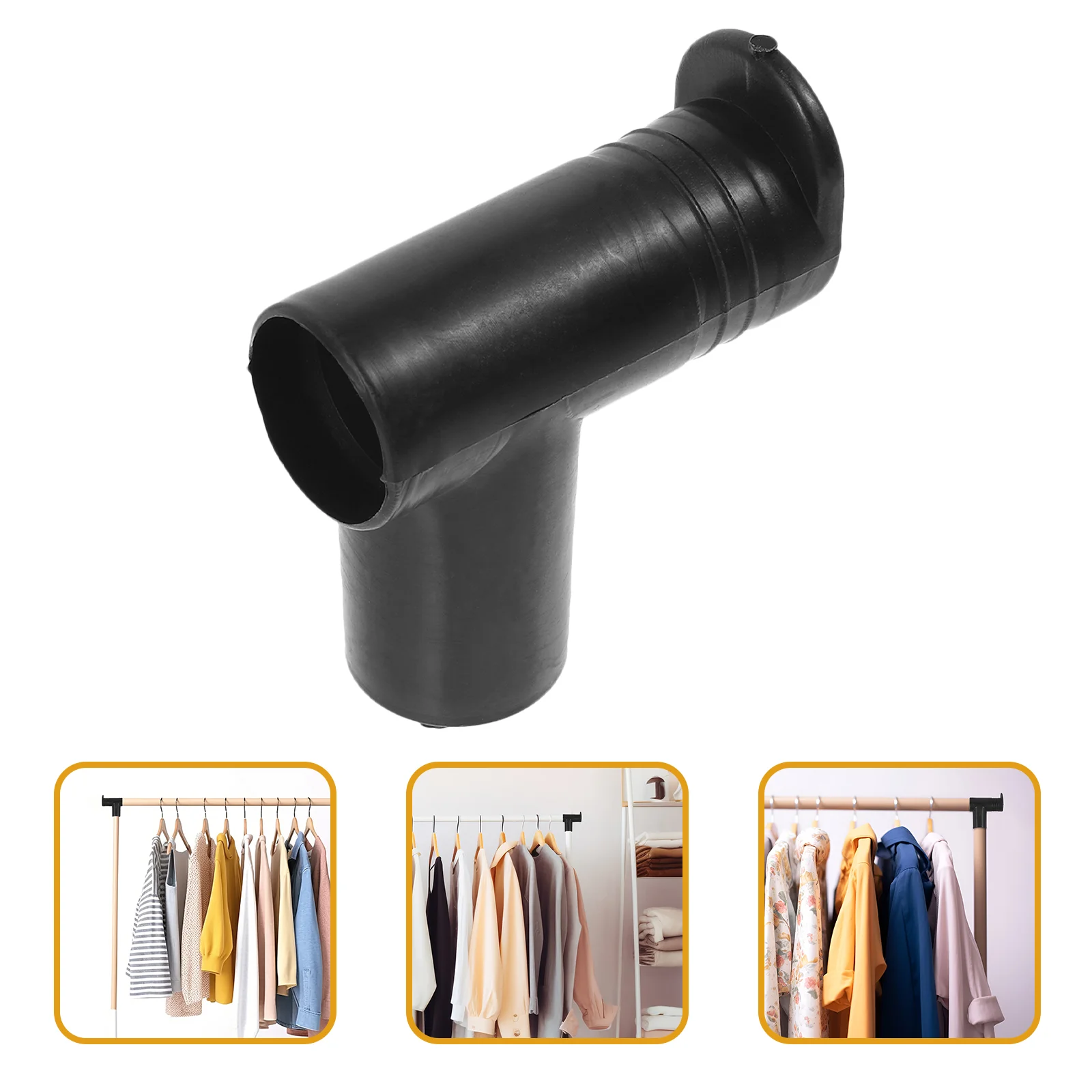 2 Pcs Right Angle Connector Head Plastic Joints Clothes Rack Accessories Drying Racks Home Storage Bedroom Store 5