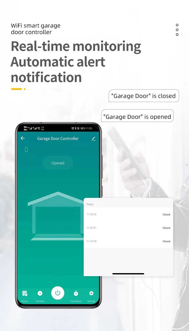 de garage intelligent tuya rf nous contrôlons avec google siri