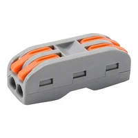 10 PCS PCT Quick Wire Connector Push-in Terminal 2in 2Out Splitter  Plug-in Parallel Electrical Connector for Wire Joints 2