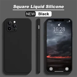 Premium Liquid Silicone Shockproof Soft Phone Case - Enhanced Protection and Sleek Design for 7 8 or SE 2020 (Black)