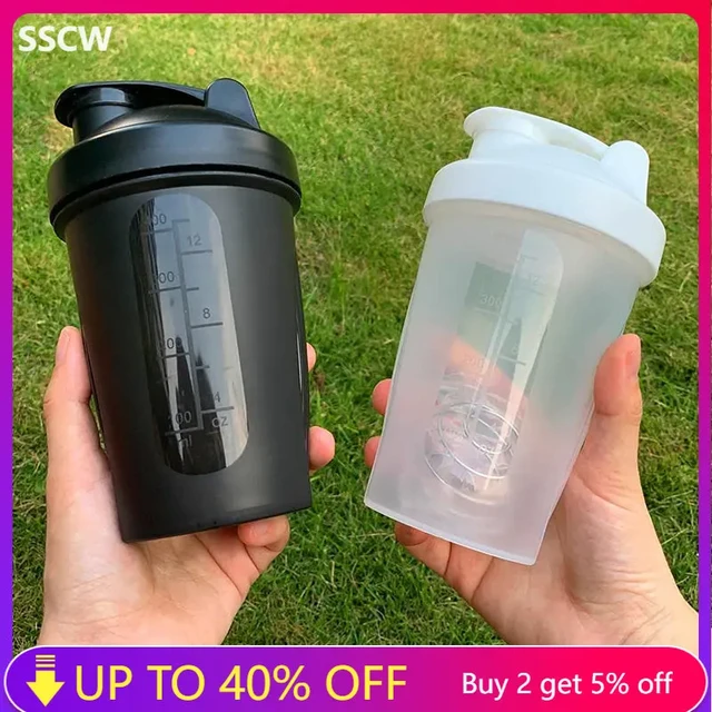 400ml Protein Powder Shaker Cup Portable Plastic Sports Water