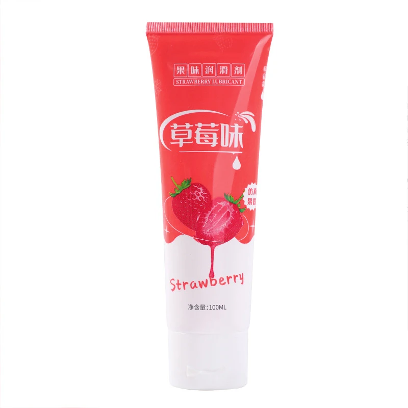 100ml Strawberry Flavor Lubricant Sex Anal Vaginal Water Based Lubrication Couples Intimate Orgasm Gel Lube oil Adult Products