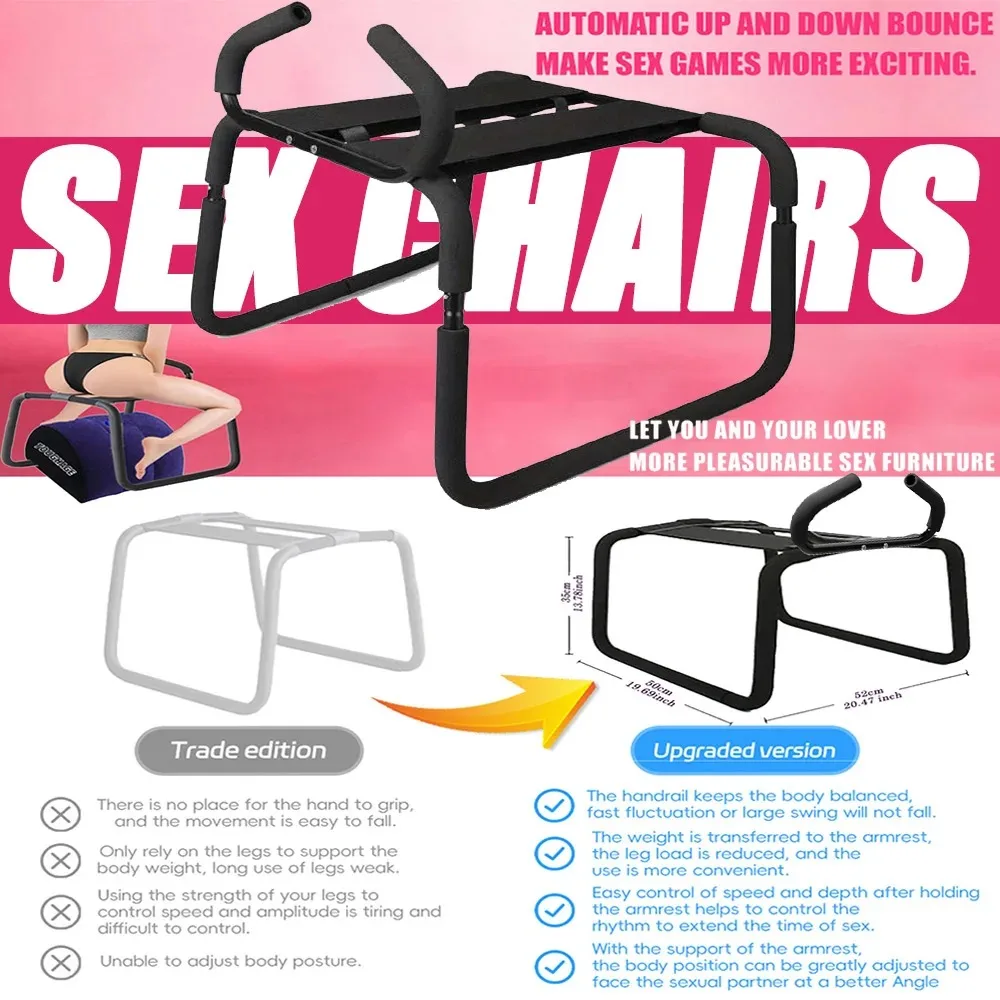 BDSM Couple Sex Chair Sex Position Chair Furniture Aid Elastic Stool Accessory Erotica Equipment Adult Toys
