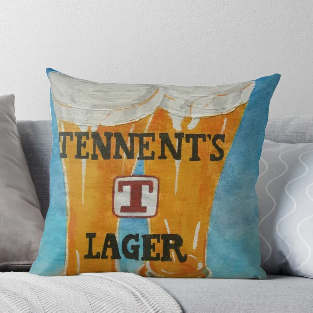

Tennents Lager Throw Pillow Sofa Cushions Cover Throw Pillow Covers