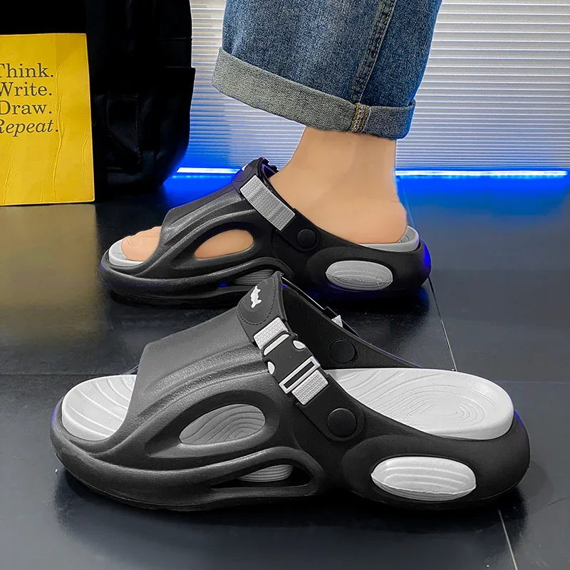 Men's Summer Slippers Beach Wear Sandals Outdoor Wear Home Bathroom Men's Slippers