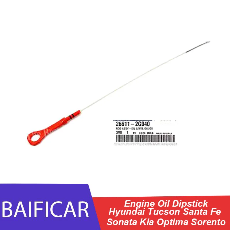 Baificar Genuine Engine Oil Dipstick 266112G040 For Hyundai Tucson Santa Fe Sonata Kia Optima Sorento Sportage