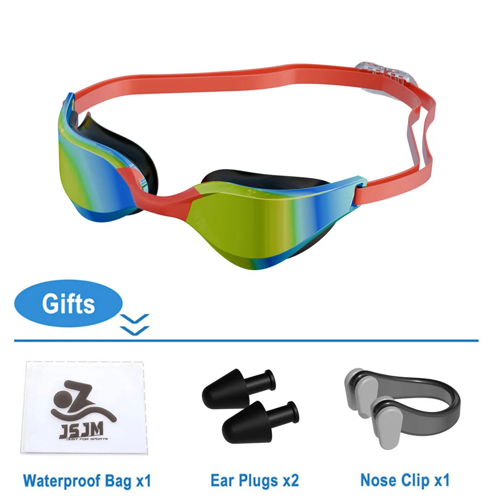 Professional Adult Anti-Fog Swimming Goggles Men Women With HD Wide-Angle Lens Waterproof Adjustable Silicone Swim Glasses