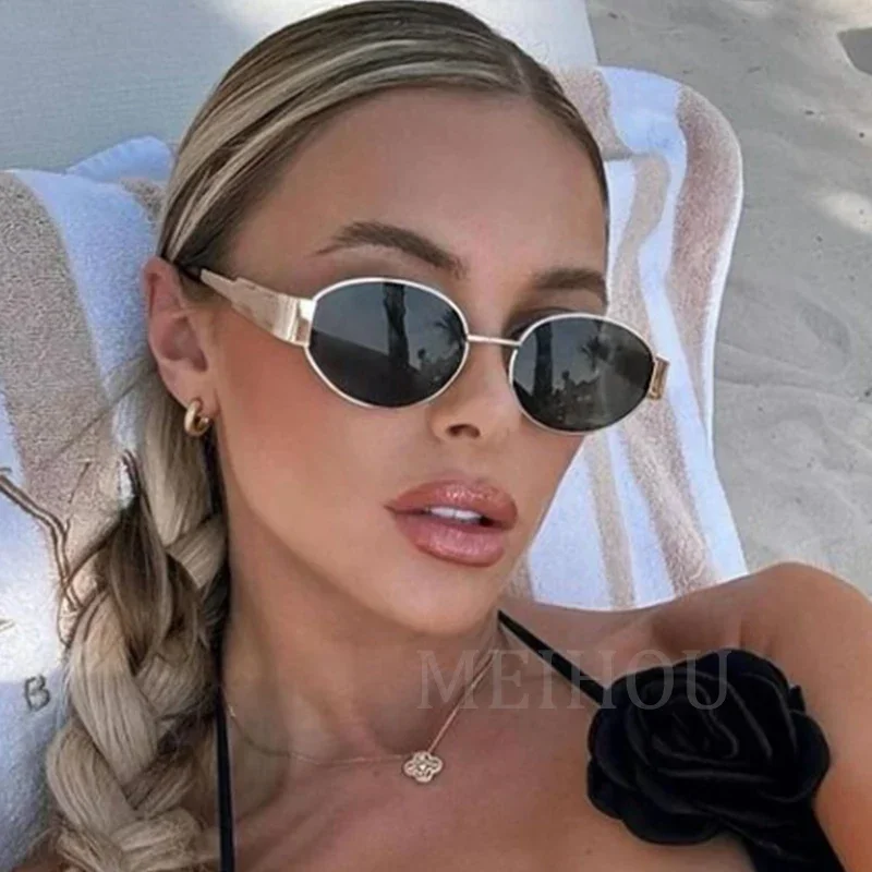 LVTFCO Gafas De Sol Ovaladas De Moda Para Mujer, Doble Puente, Gafas De Sol De Gran Tamaño, Color Caramelo, Clásico, Femenino, UV400, Negro Marrón, Talla única