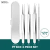 SHIDISHANGPIN Professional Tweezers Tools Kit Acne Needle Tweezers Acne Extractor Face Skin Care Cleaner Beauty Makeup Tools 1