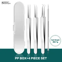 SHIDISHANGPIN Professional Tweezers Tools Kit Acne Needle Tweezers Acne Extractor Face Skin Care Cleaner Beauty Makeup Tools 1