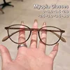 Ultra Light Small Frame Myopia Glasses Retro Artistic Anti Blue Light Glasses High Definition Transparent Short Sight Glasses 1