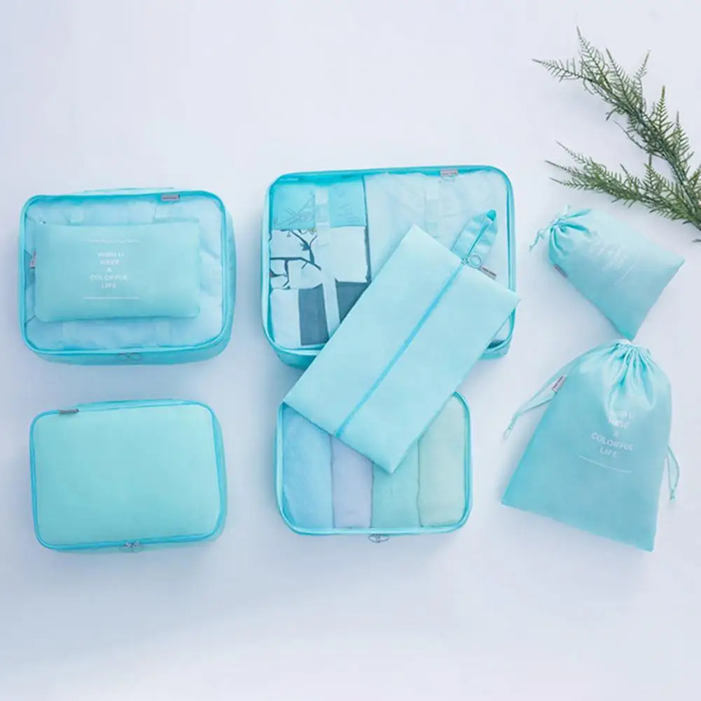 

Дорожная сумка для хранения, пылезащитная сумка для хранения, дорожный Органайзер, набор из 8 предметов складных чемоданов, органайзеры на шнурке для эффективной работы