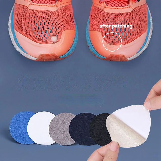 6pcs/pack Shoe Patch Insoles Protective Heel Self Adhesive Anti Wear Foot  Care For Holes Sticker Lined Vamp Repair Sneaker - AliExpress