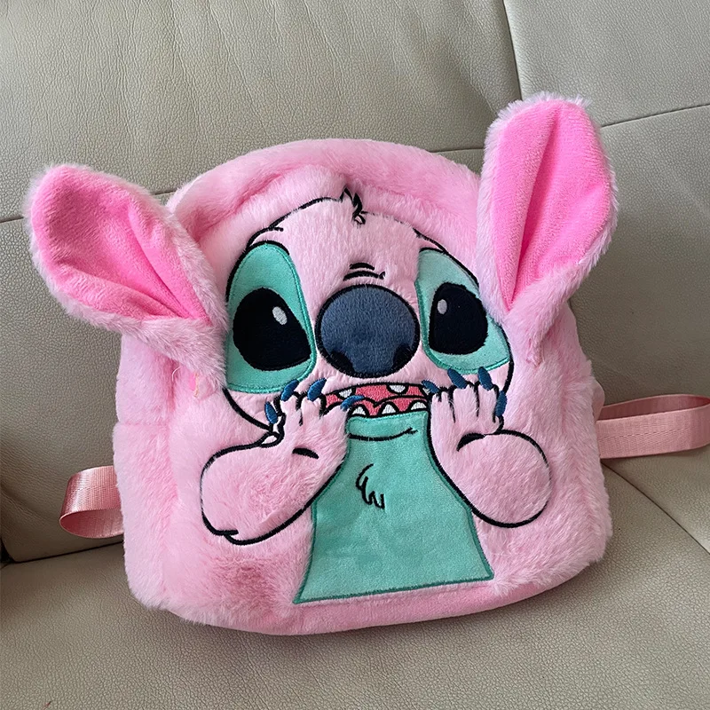 Disney Stitch Plush New Backpack Cartoon Fashion 3d Mini Women's Backpack Large Capacity Cute Children Schoolbag High Quality!! S733fcd46e7a141259caa3328030626fbq