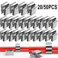 Lot de pinces photovoltaïques en acier inoxydable pour panneaux solaires, 2x6mm, 50/20 pièces 6