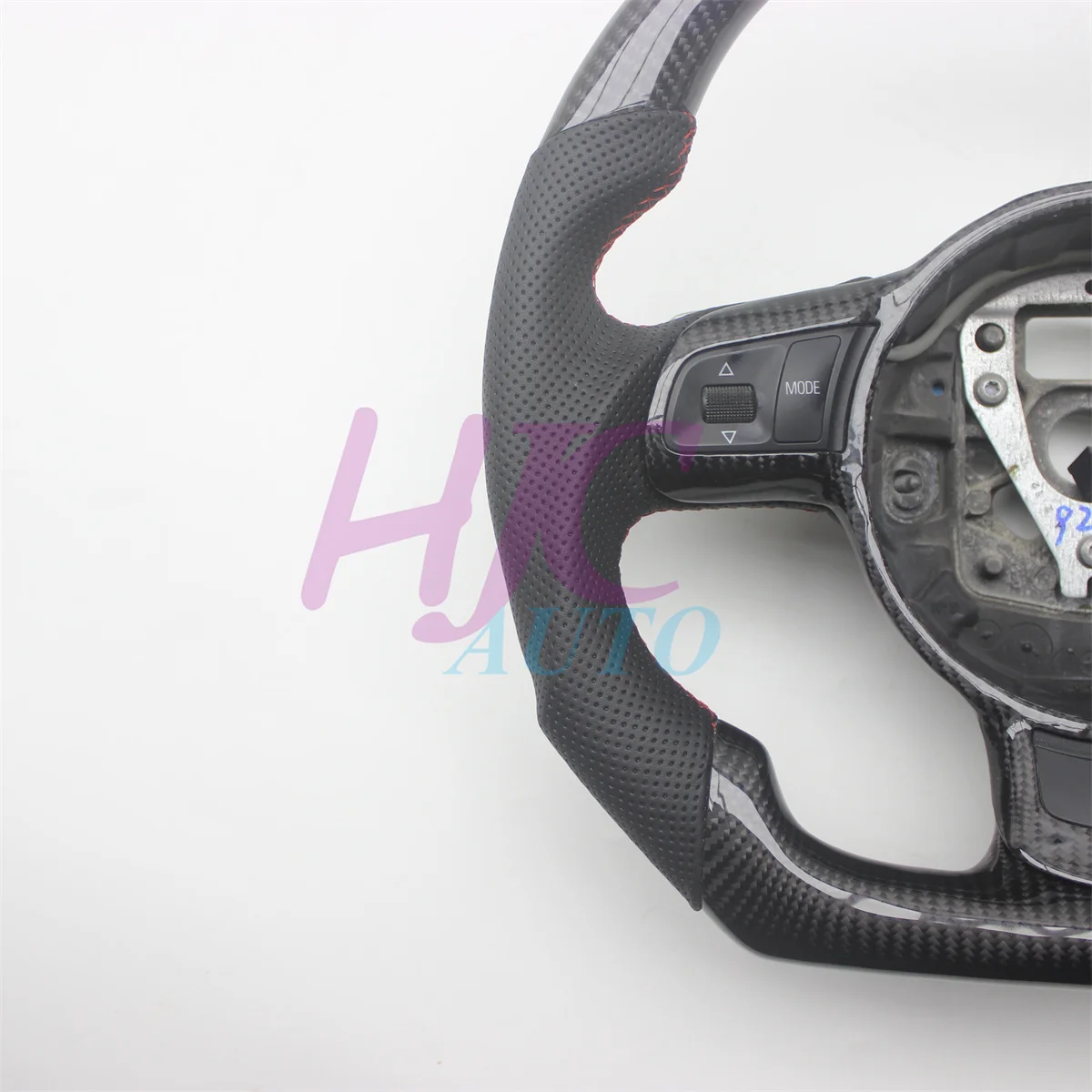 아우디 TT MK2 가죽 진짜 탄소 섬유 스티어링 휠 교체품, 2006-2014