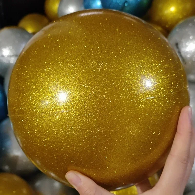 25cm Glitter Rhythmic Gymnastics Ball for Dance and Performance