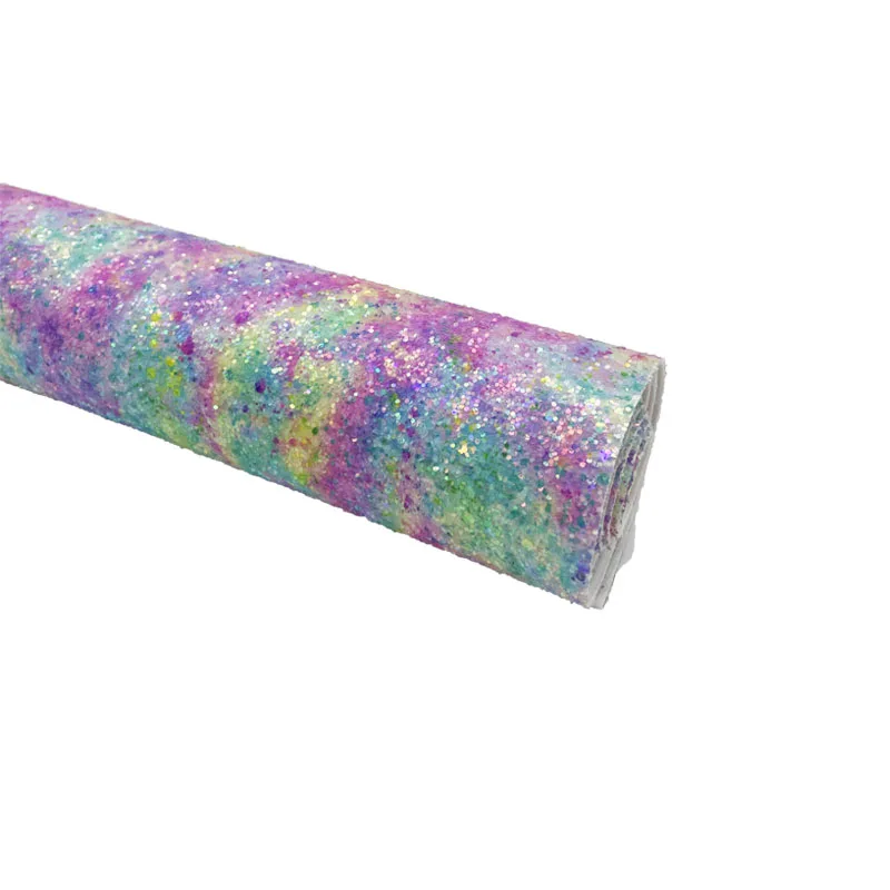 30*135cm New Glitter Leather Sheets Ribbon For Decoration DIY Handmade Bows