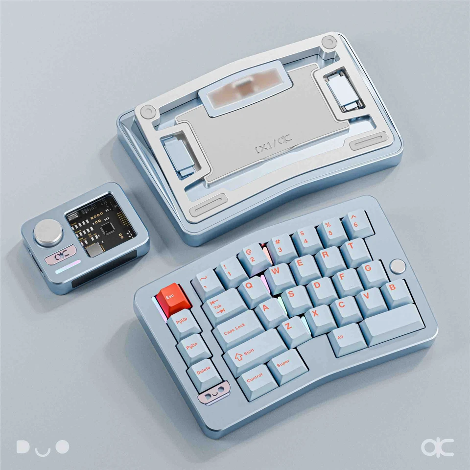 NEW Qwertykeys Alice Duo Split Mechanical Keyboard Kit Aluminum