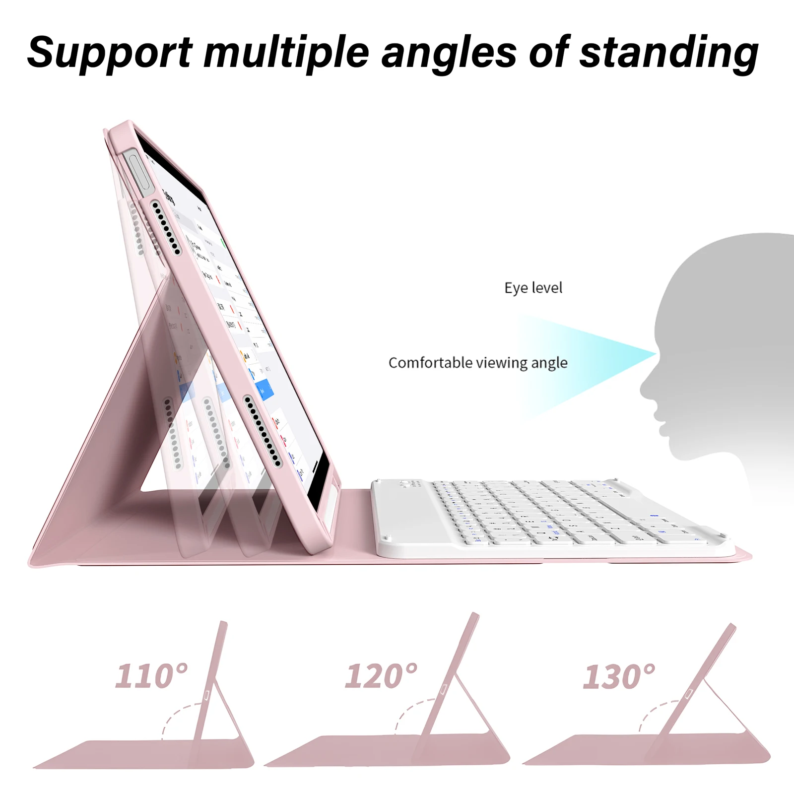 Universal Bluetooth Detachable Keyboard Case with Cover