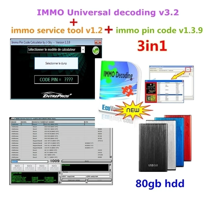 

NEW IMMO Pin Code Calculator V1.3.9 +IMMO SERVICE TOOL V1.2 PIN Code+IMMO Universal Decoding 3.2 with free keygen+install video