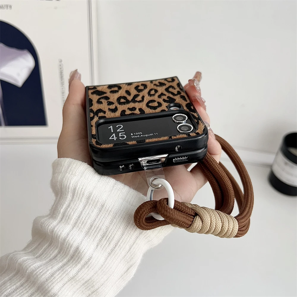 Leopard Print Clear Hard PC Luxury Shockproof Phone Case