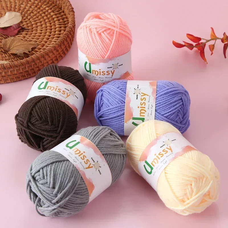 4pcs 25g Mini Yarn for Crocheting Yarns for Knitting and Crochet 5