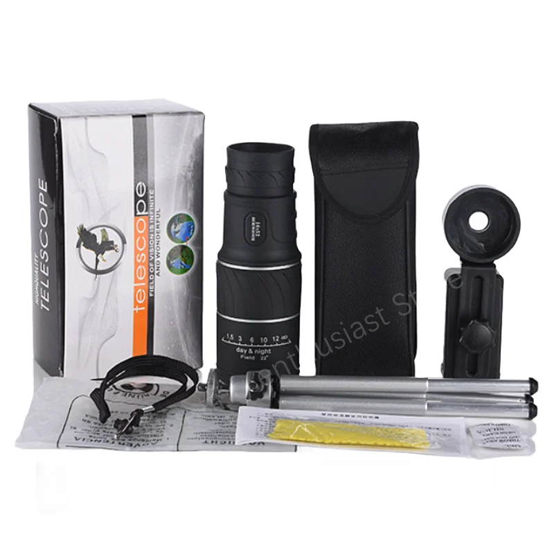 Powerful Monocular Telescope 16x52 Zoom Binoculars Remote Night Vision Telescope Outdoor Camping Bird Watching Tool 6